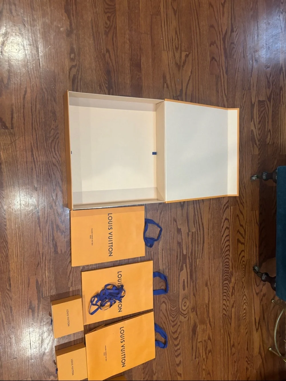 Louis Vuitton Yellow-Orange Logo Gift Box